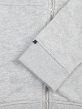 Boys Player 3 Zip Hoodie in Mid Grey Marl