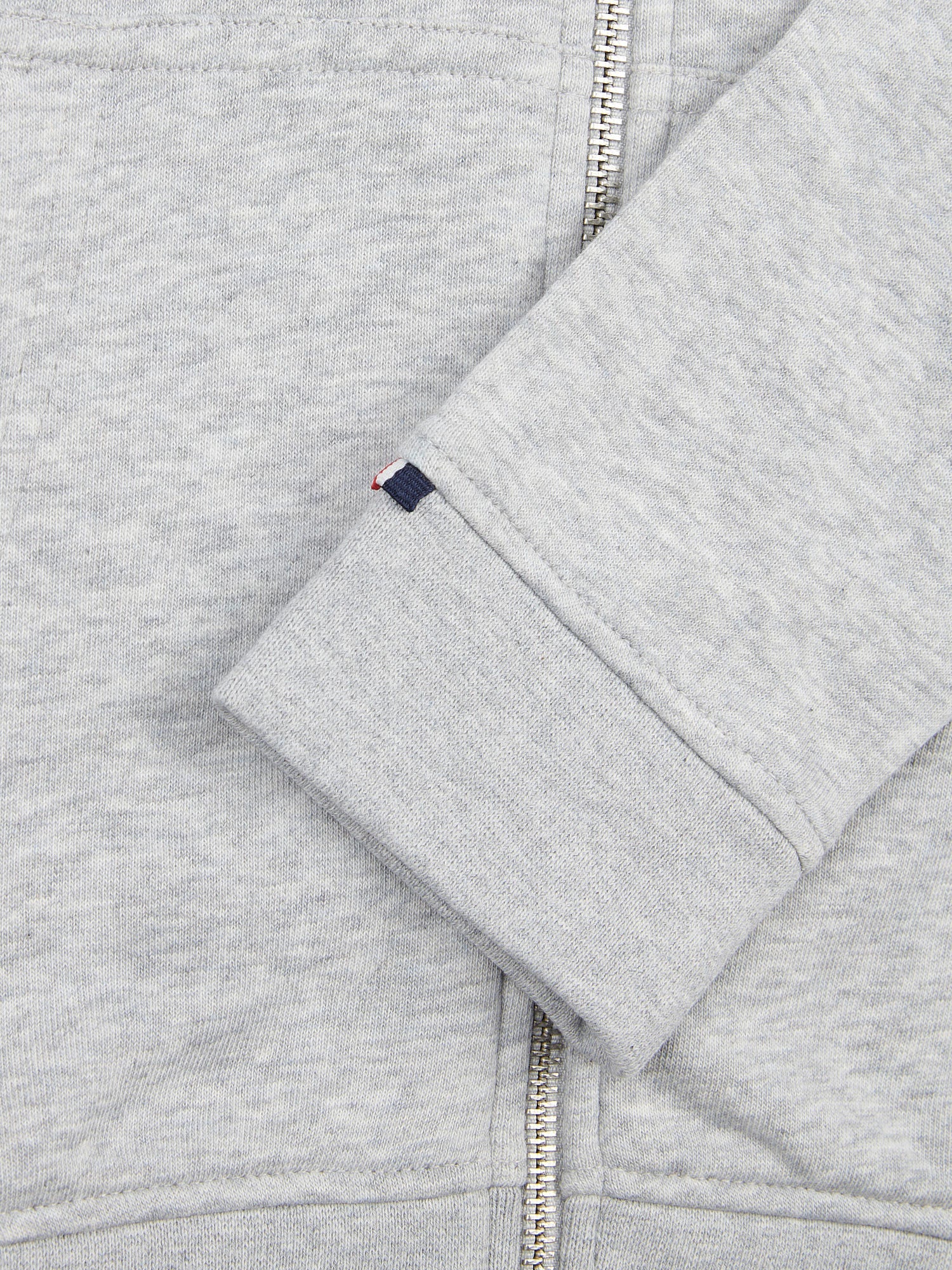 Boys Player 3 Zip Hoodie in Mid Grey Marl