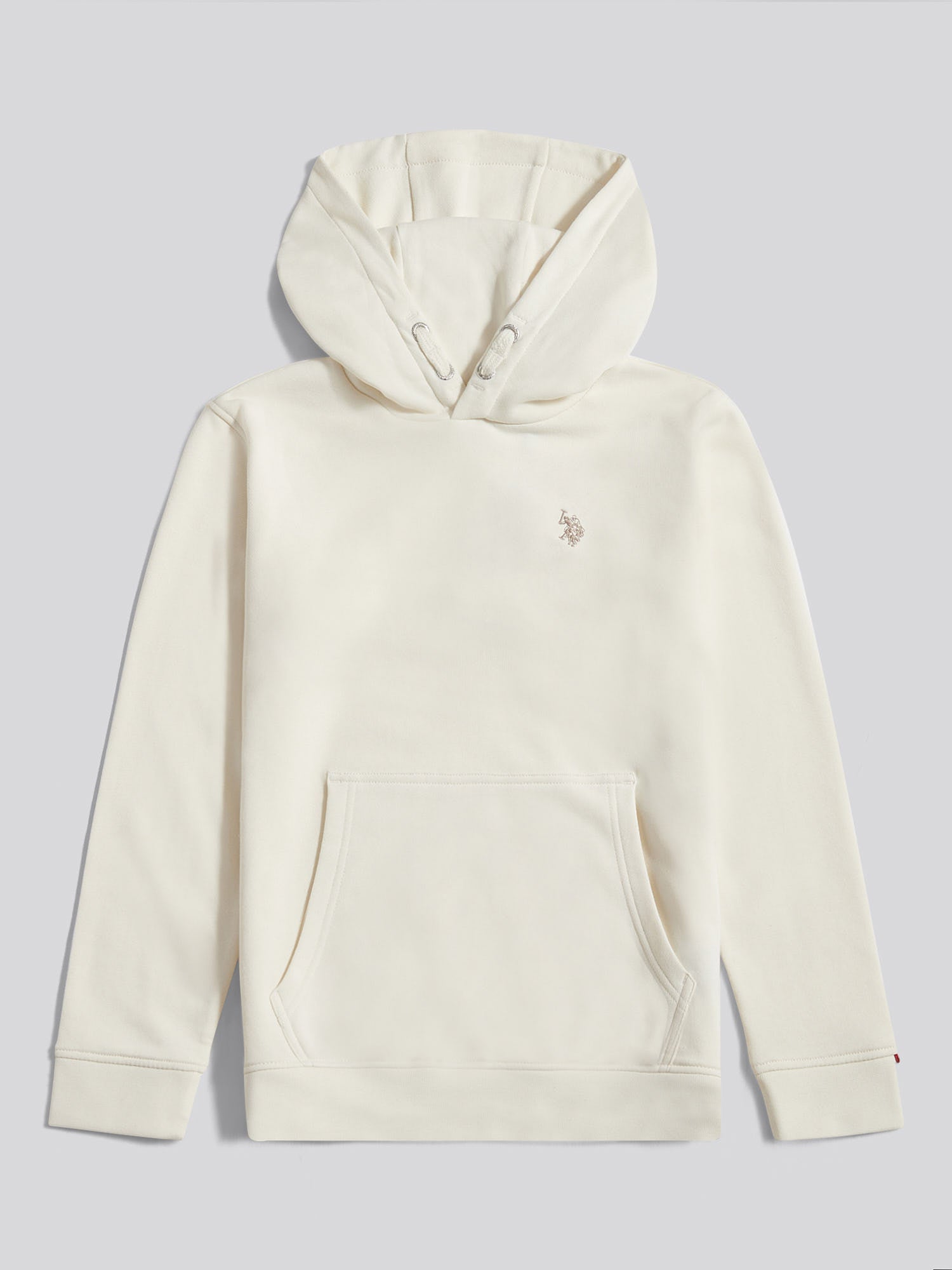 Boys Double Horsemen Hoodie Whisper White