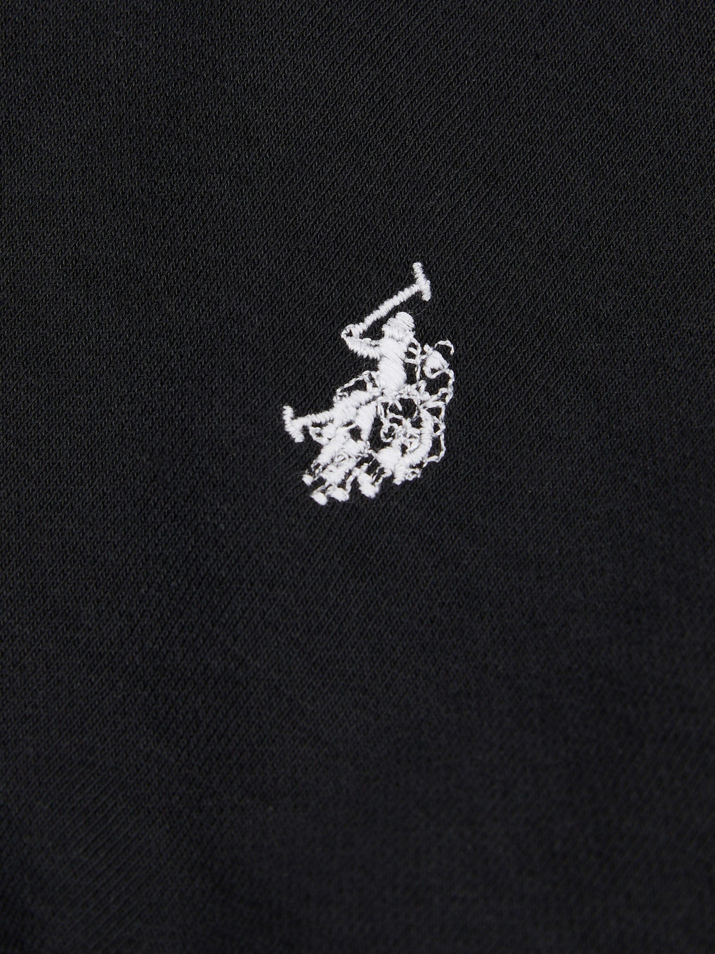 Boys Double Horsemen Hoodie Black Bright White DHM