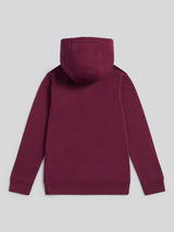 Boys Double Horsemen Zip Hoodie Grape Wine
