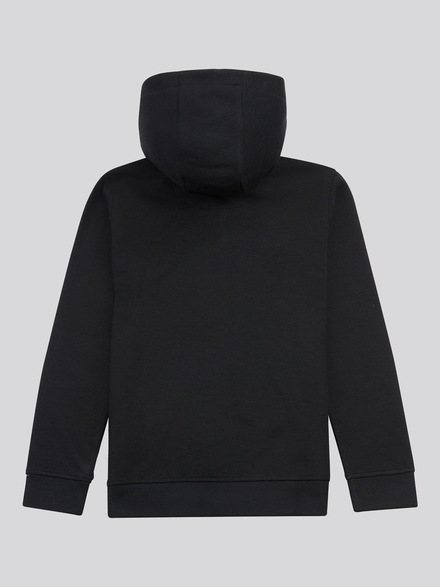 Boys Double Horsemen Zip Hoodie Black Bright White DHM