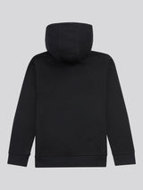 Boys Double Horsemen Zip Hoodie Black Bright White DHM