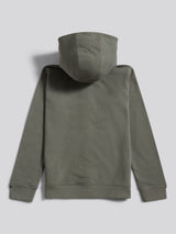 Boys Double Horsemen Zip Hoodie Mulled Basil