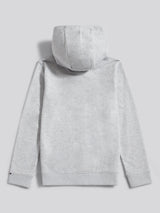 Boys Double Horsemen Zip Hoodie Mid Grey Marl