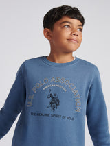 Boys Graphic Crew & Jogger Set in Blue Horizon