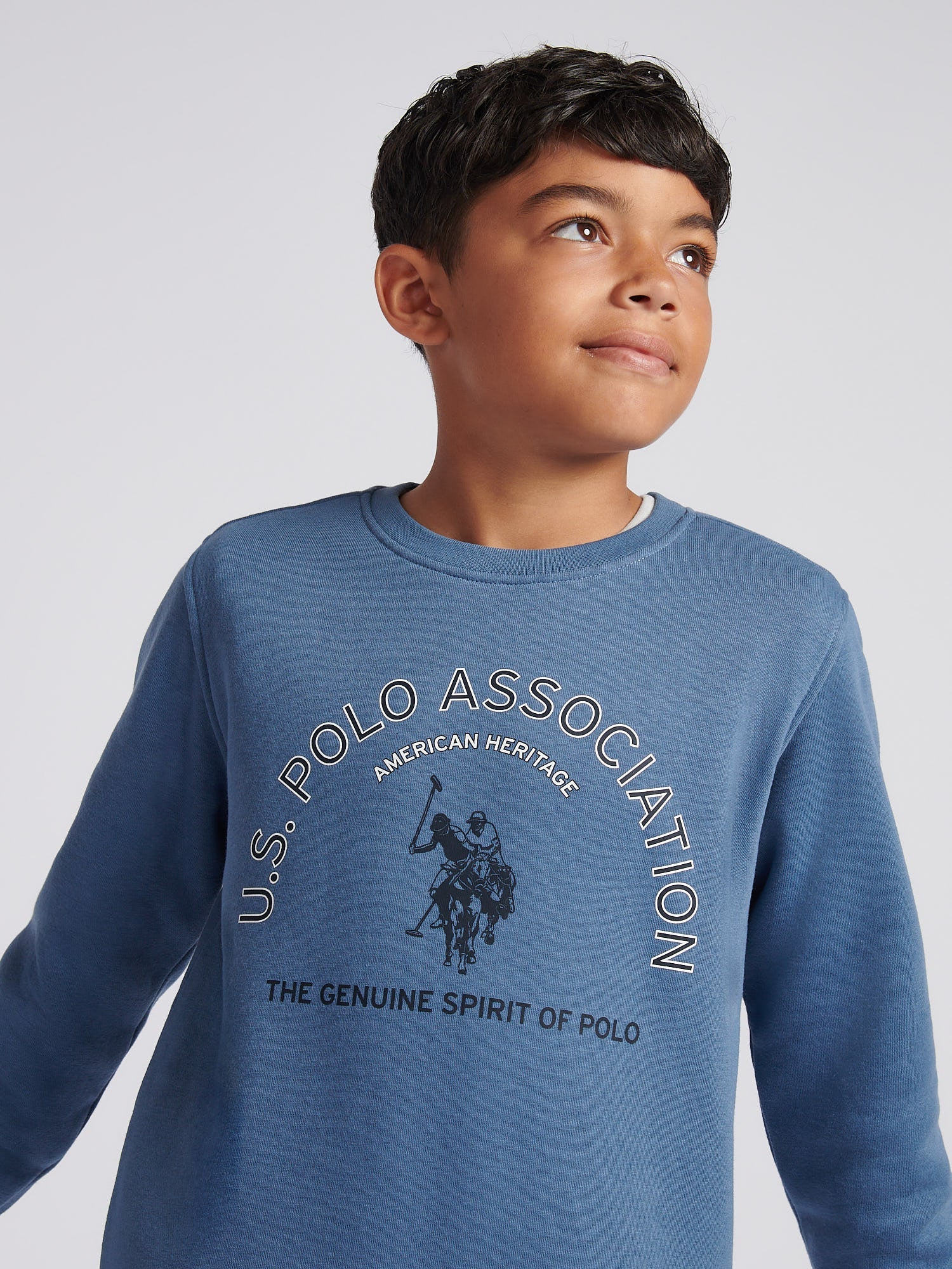 Boys Graphic Crew & Jogger Set in Blue Horizon