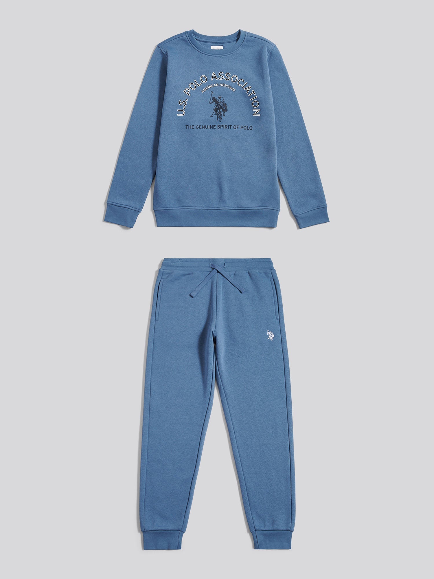 Boys Graphic Crew & Jogger Set in Blue Horizon