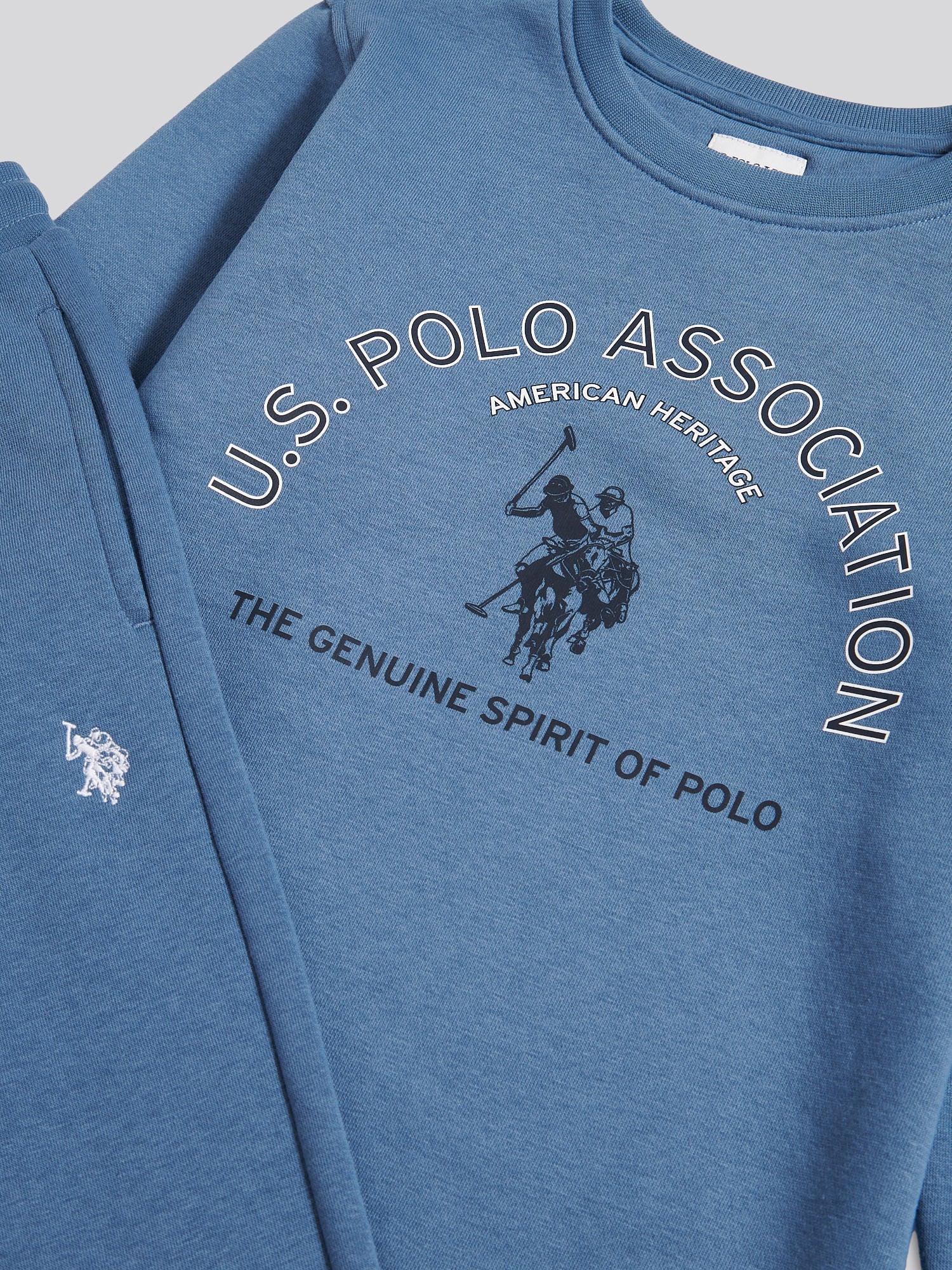 Boys Graphic Crew & Jogger Set in Blue Horizon