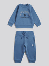 Boys Graphic Crew & Jogger Set in Blue Horizon