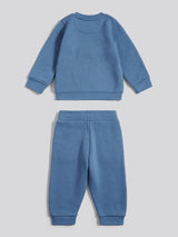 Boys Graphic Crew & Jogger Set in Blue Horizon