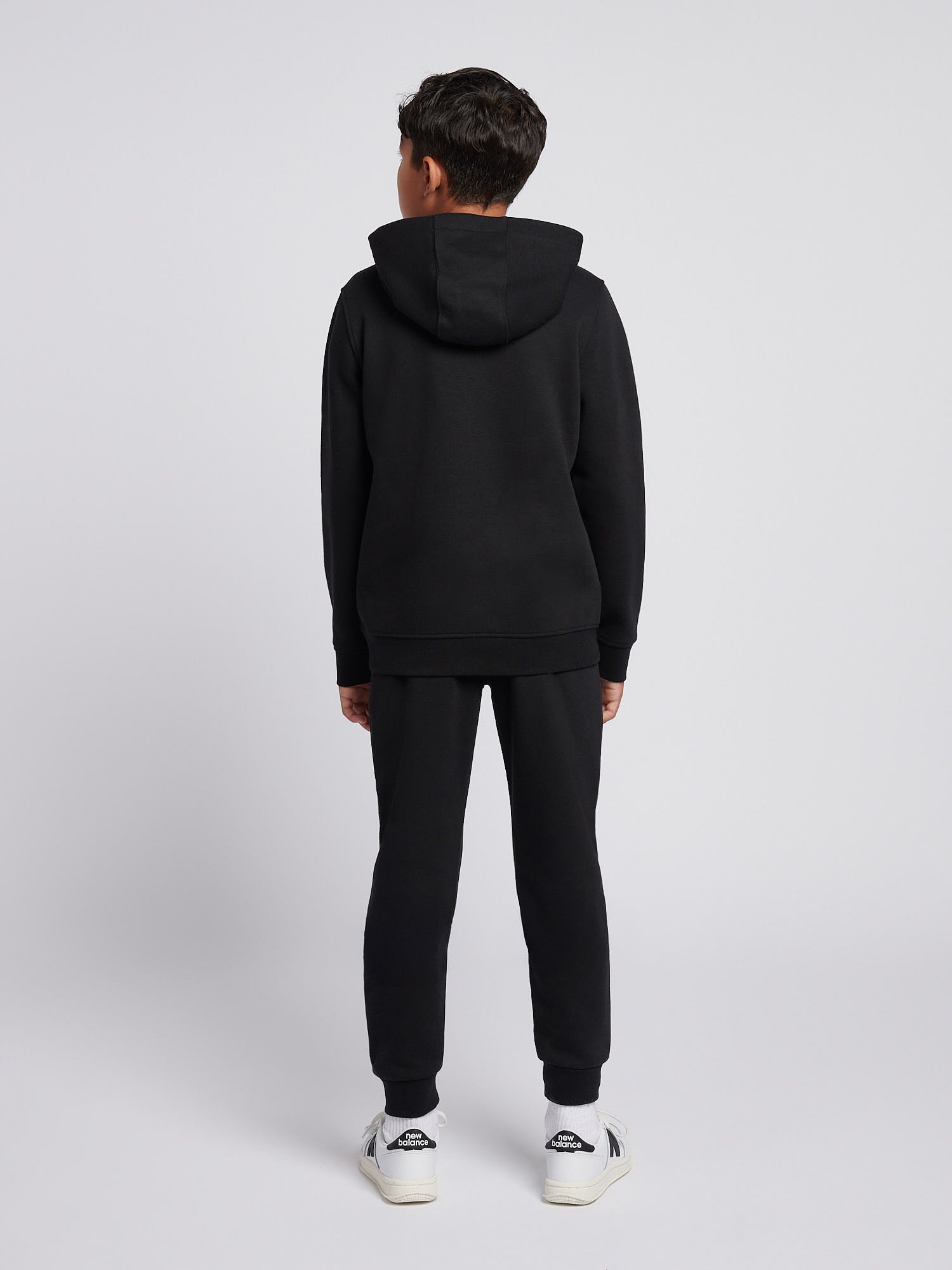 Boys Circle Graphic Hoodie & Jogger Set in Black