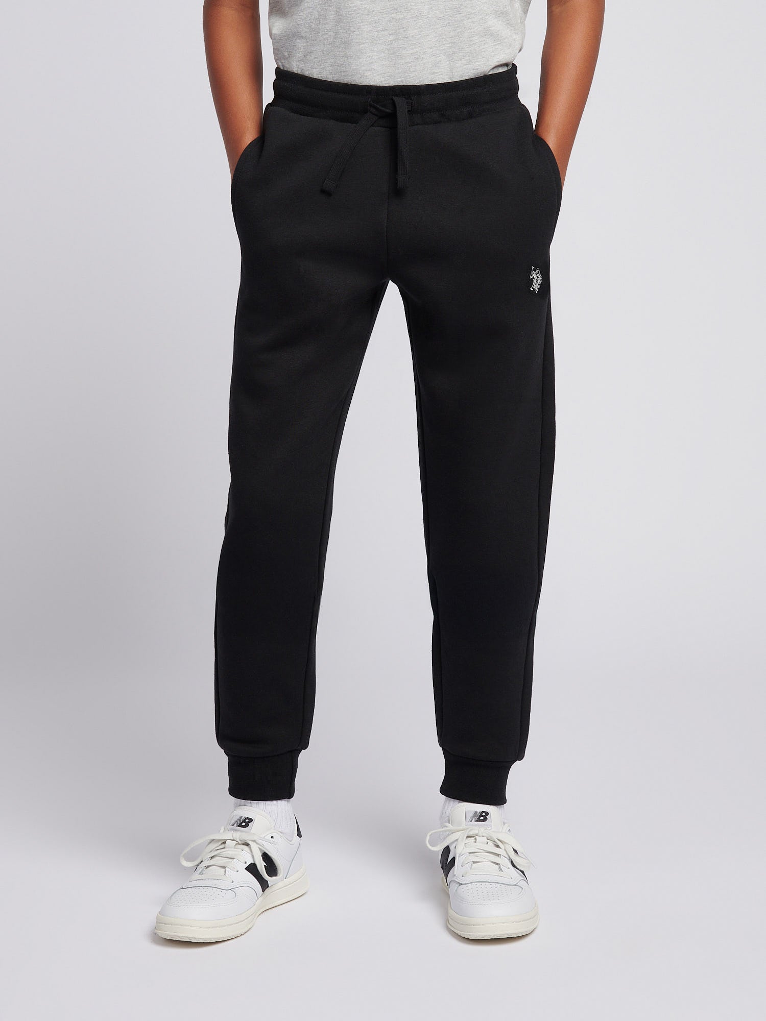 Boys Circle Graphic Hoodie & Jogger Set in Black