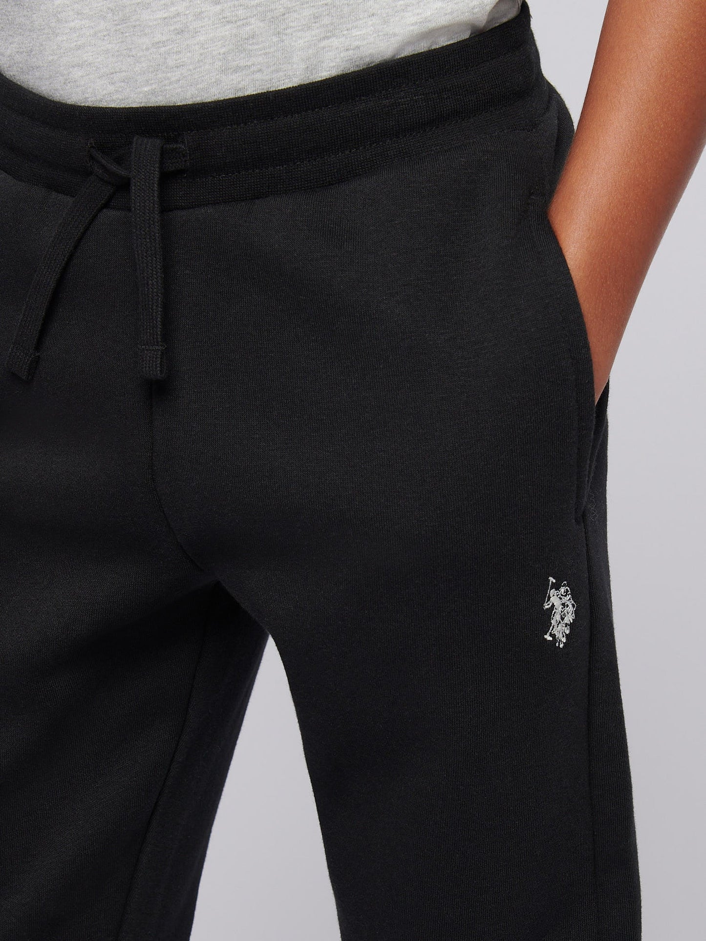 Boys Circle Graphic Hoodie & Jogger Set in Black