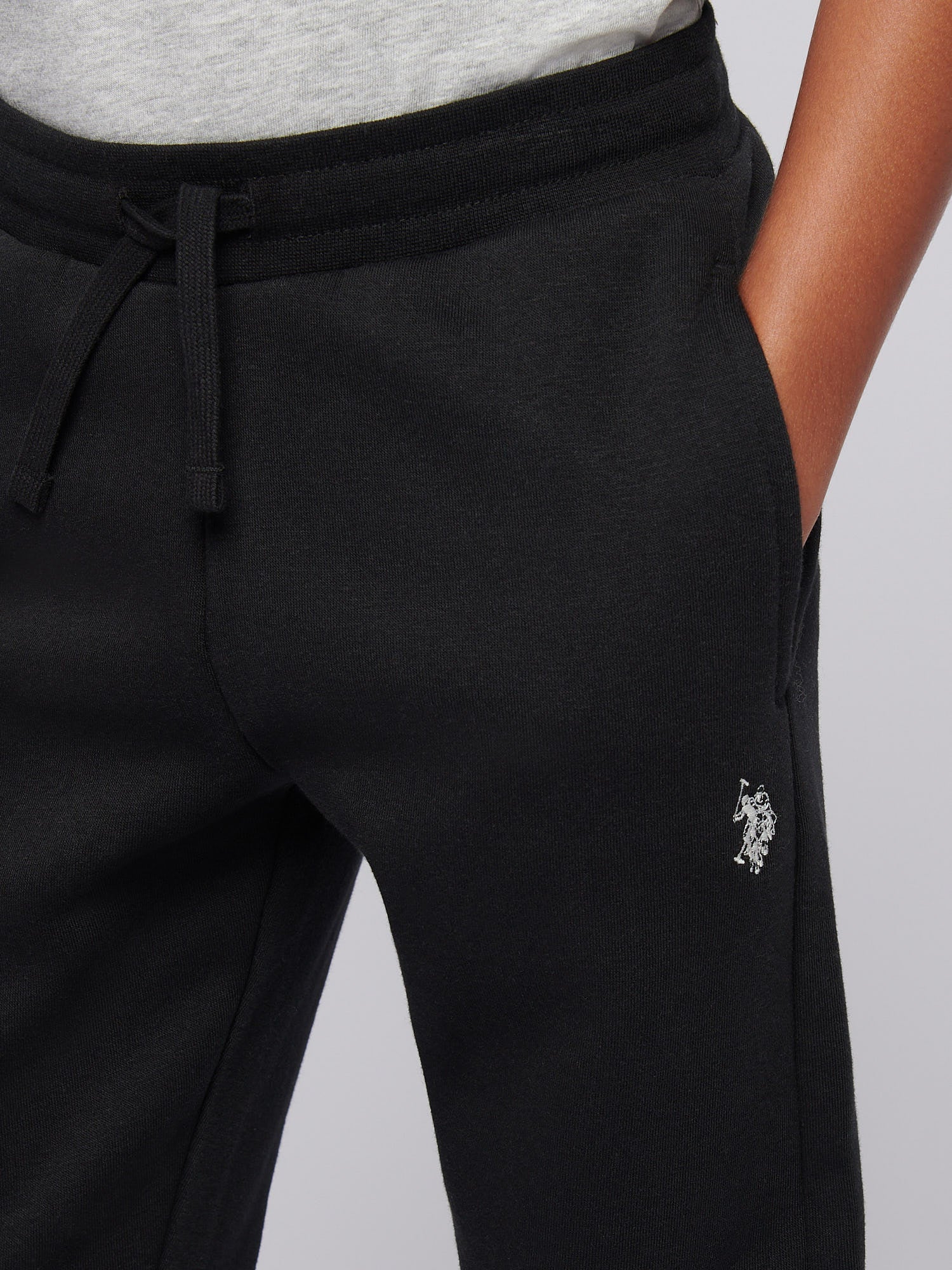 Boys Circle Graphic Hoodie & Jogger Set in Black