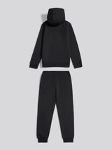 Boys Circle Graphic Hoodie & Jogger Set in Black