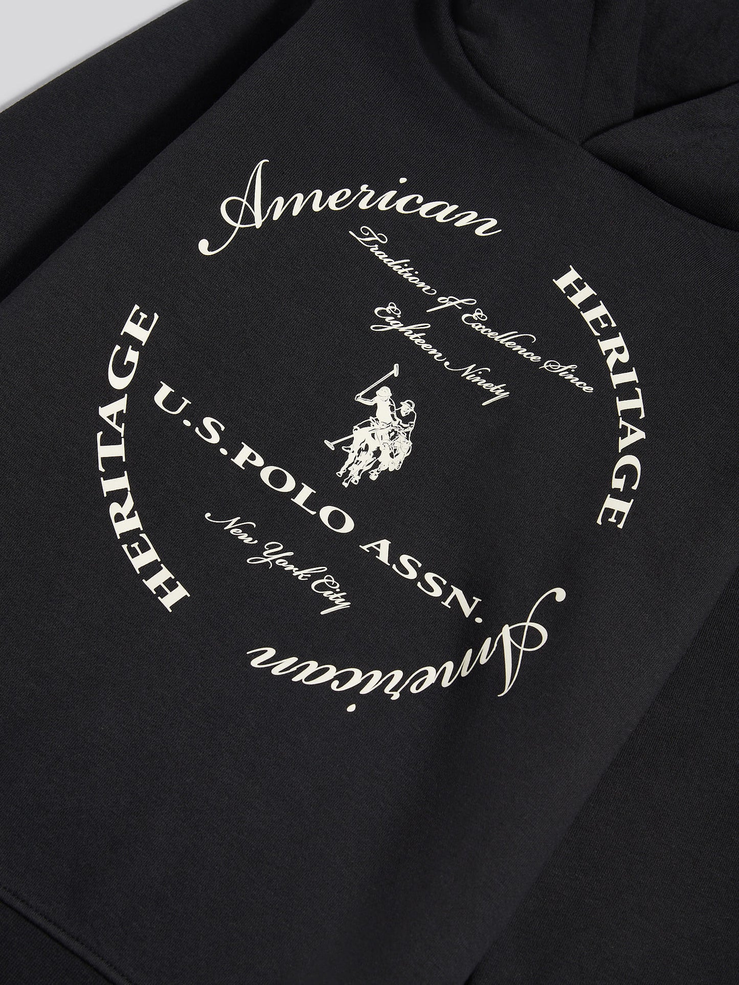 Boys Circle Graphic Hoodie & Jogger Set in Black