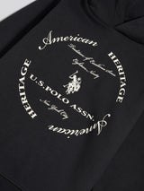 Boys Circle Graphic Hoodie & Jogger Set in Black