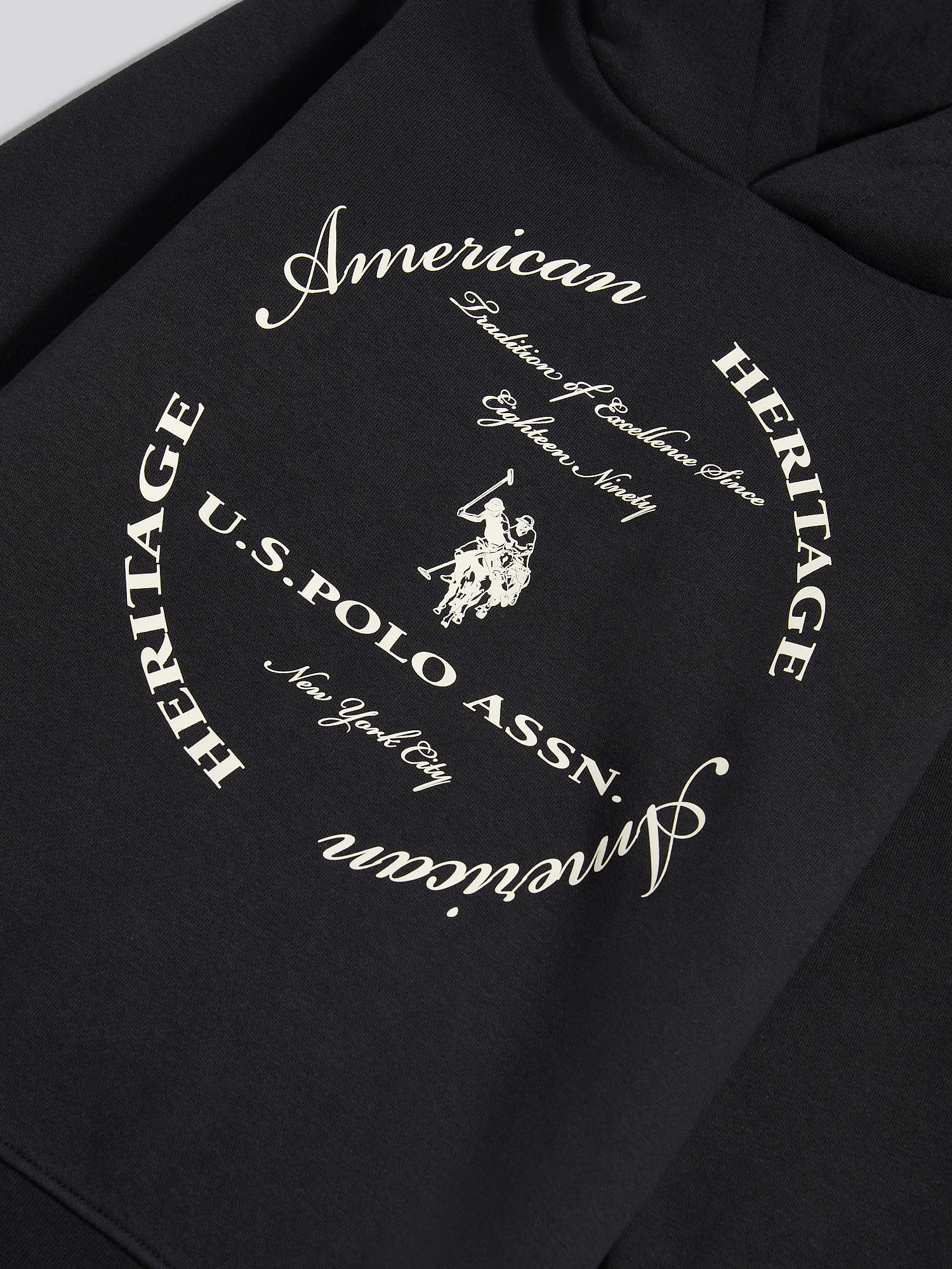 Boys Circle Graphic Hoodie & Jogger Set in Black