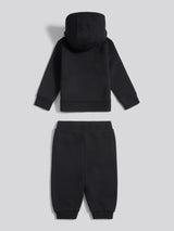 Boys Circle Graphic Hoodie & Jogger Set in Black