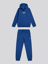 Boys Script Graphic Hoodie & Jogger Set in Navy Peony