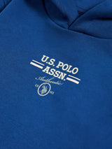 Boys Script Graphic Hoodie & Jogger Set in Navy Peony
