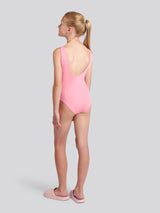 Girls Script Swimsuit in Morning Glory