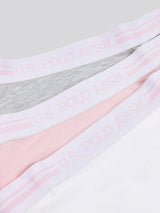 Girls 3 Pack Hipster Brief Underwear in Pink
