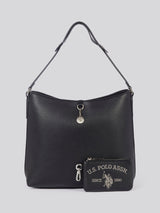 U.S. Polo Assn. Womens Breezy Hobo Bag in Black