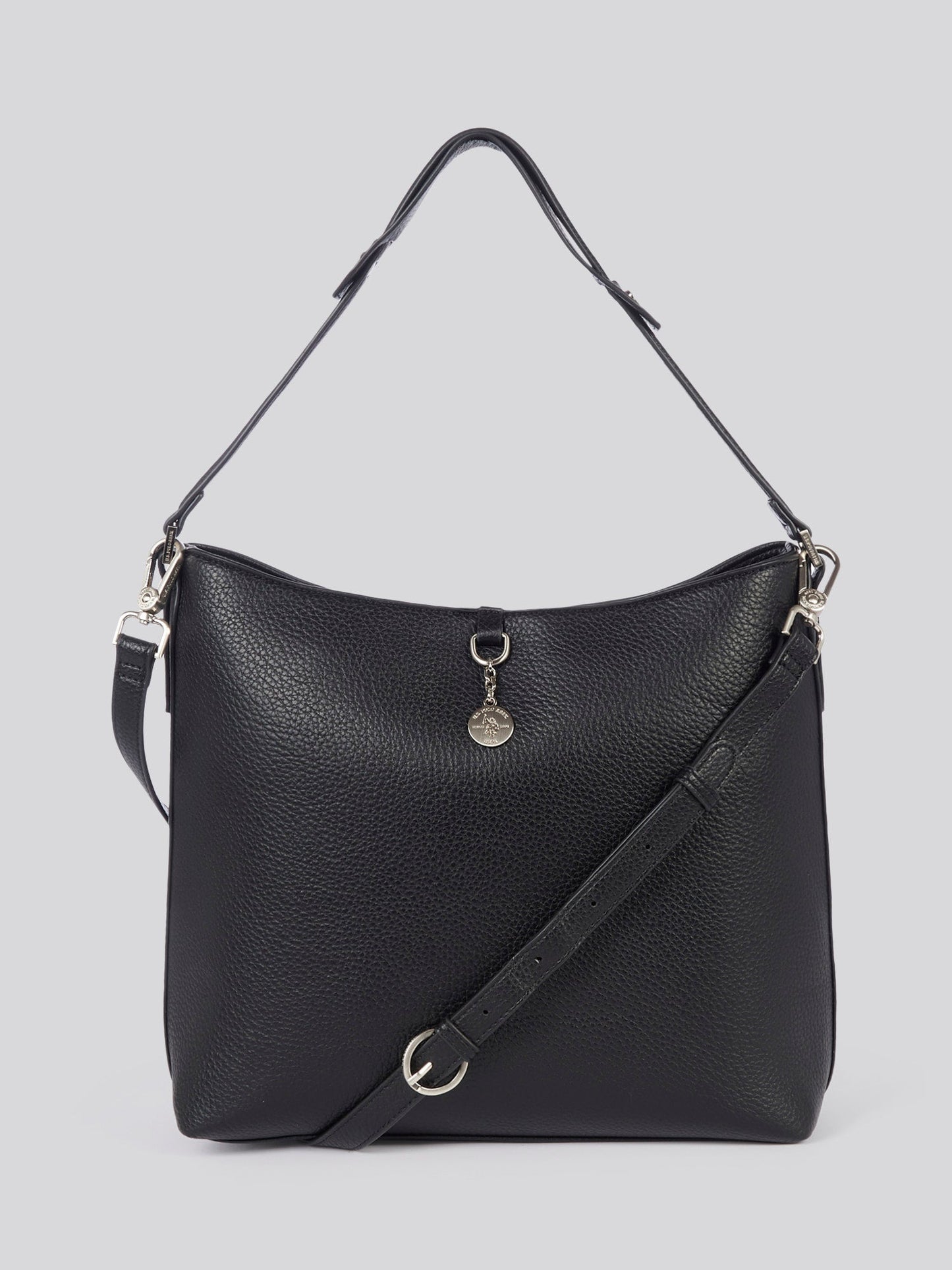 U.S. Polo Assn. Womens Breezy Hobo Bag in Black