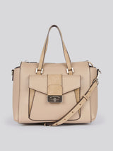 U.S. Polo Assn. Womens Romantic Double Handle Bag in Beige