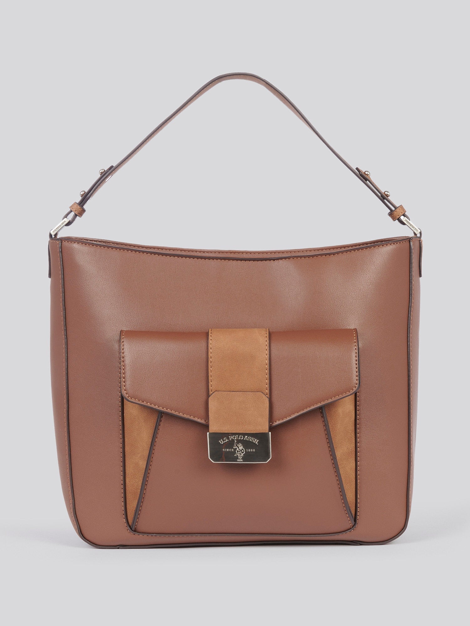 U.S. Polo Assn. Womens Romantic Hobo Bag in Brown