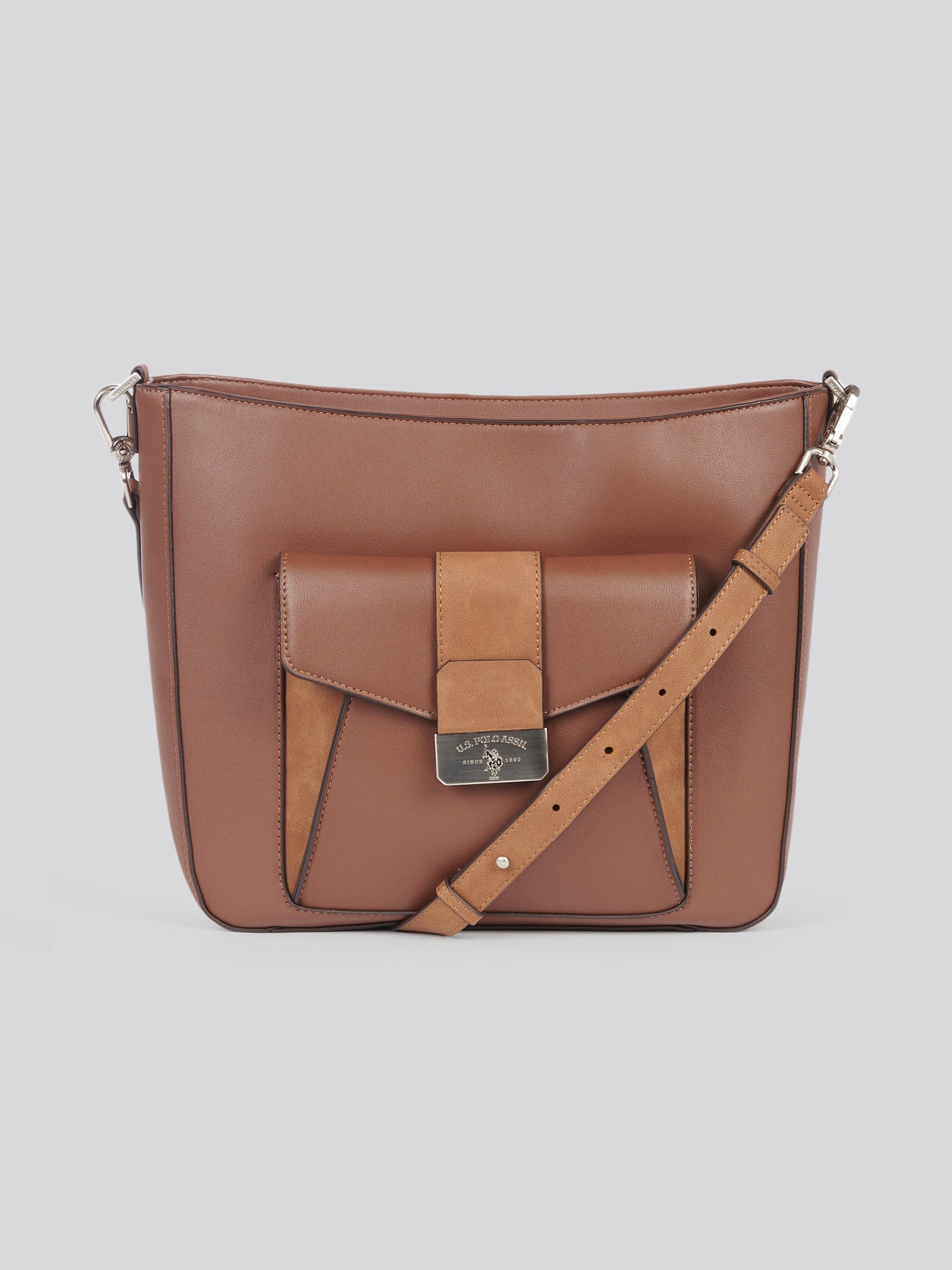 U.S. Polo Assn. Womens Romantic Hobo Bag in Brown