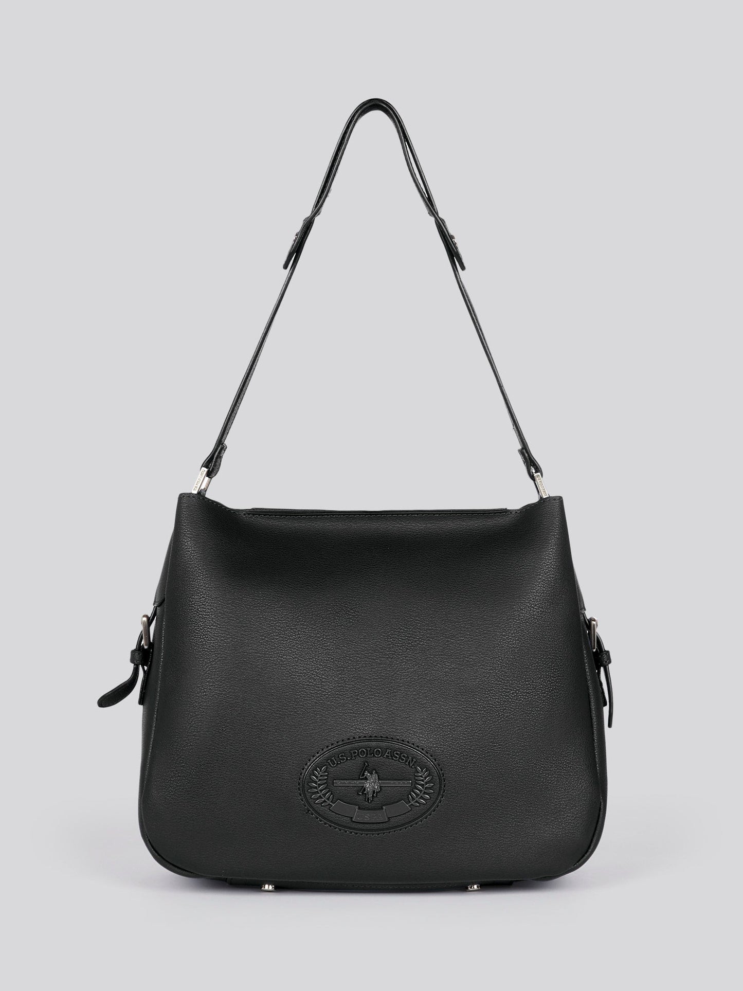U.S. Polo Assn. Womens Retro Hobo Bag in Black