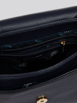 U.S. Polo Assn. Womens Stanford Flap Crossbody Bag in Navy