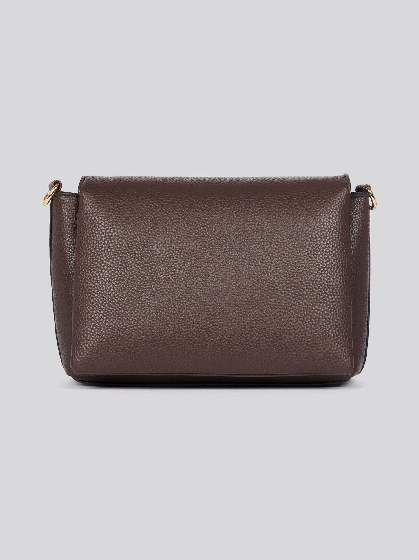 U.S. Polo Assn. Womens Stanford Flap Crossbody Bag in Dark Brown