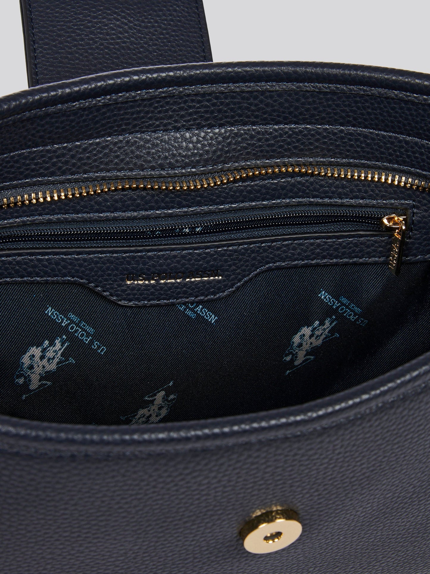U.S. Polo Assn. Womens Stanford Baguette Bag in Navy