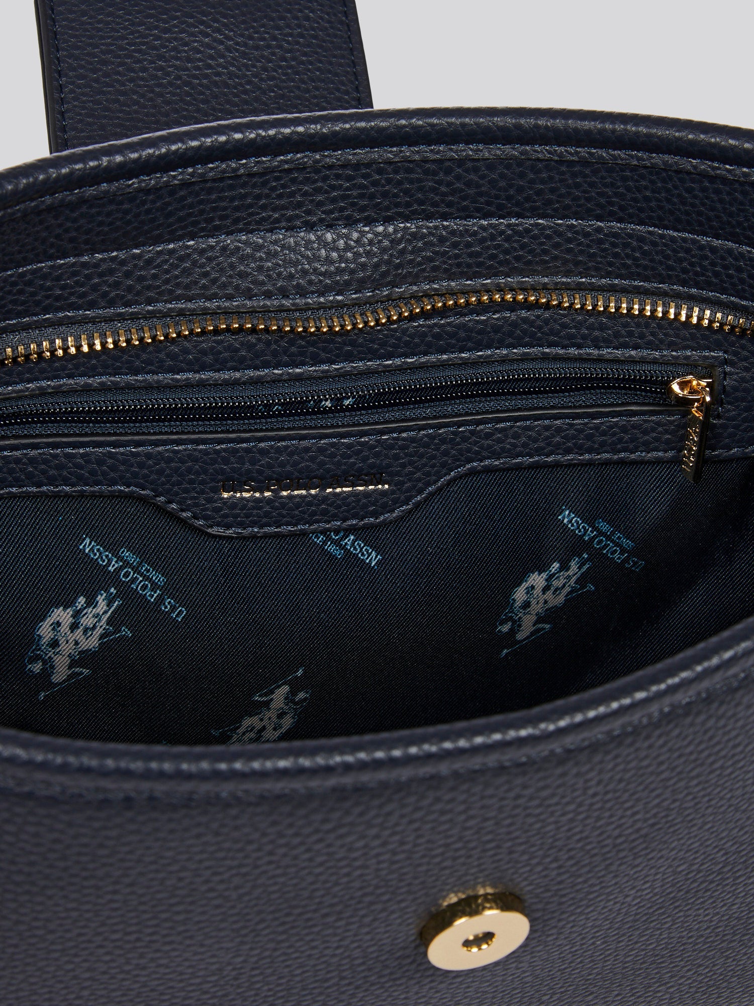 U.S. Polo Assn. Womens Stanford Baguette Bag in Navy