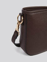 U.S. Polo Assn. Womens Stanford Baguette Bag in Dark Brown