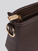 U.S. Polo Assn. Womens Stanford Baguette Bag in Dark Brown