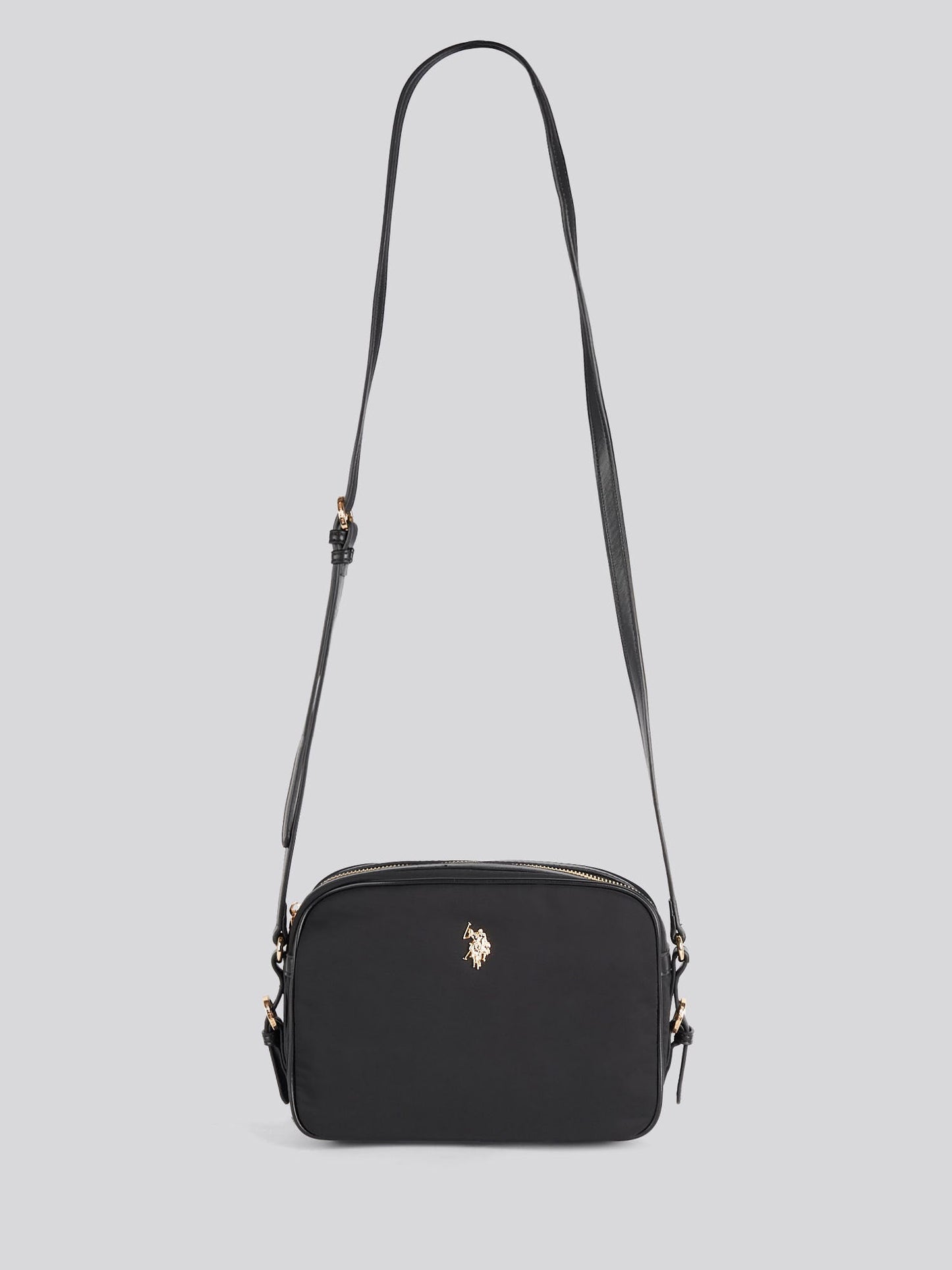 U.S. Polo Assn. Womens Houston Crossbody Bag Black