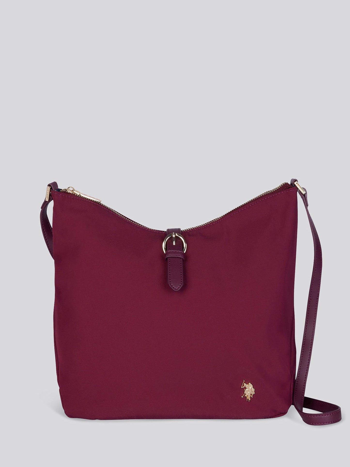 U.S. Polo Assn. Womens Houston Hobo Bag Wine
