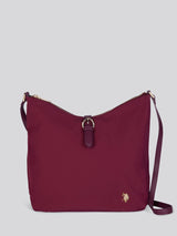 U.S. Polo Assn. Womens Houston Hobo Bag Wine