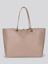 Womens Axtell Reversible Shopping Bag in Light Taupe