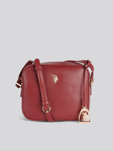 U.S. Polo Assn. Womens Jones Crossbody Bag Wine