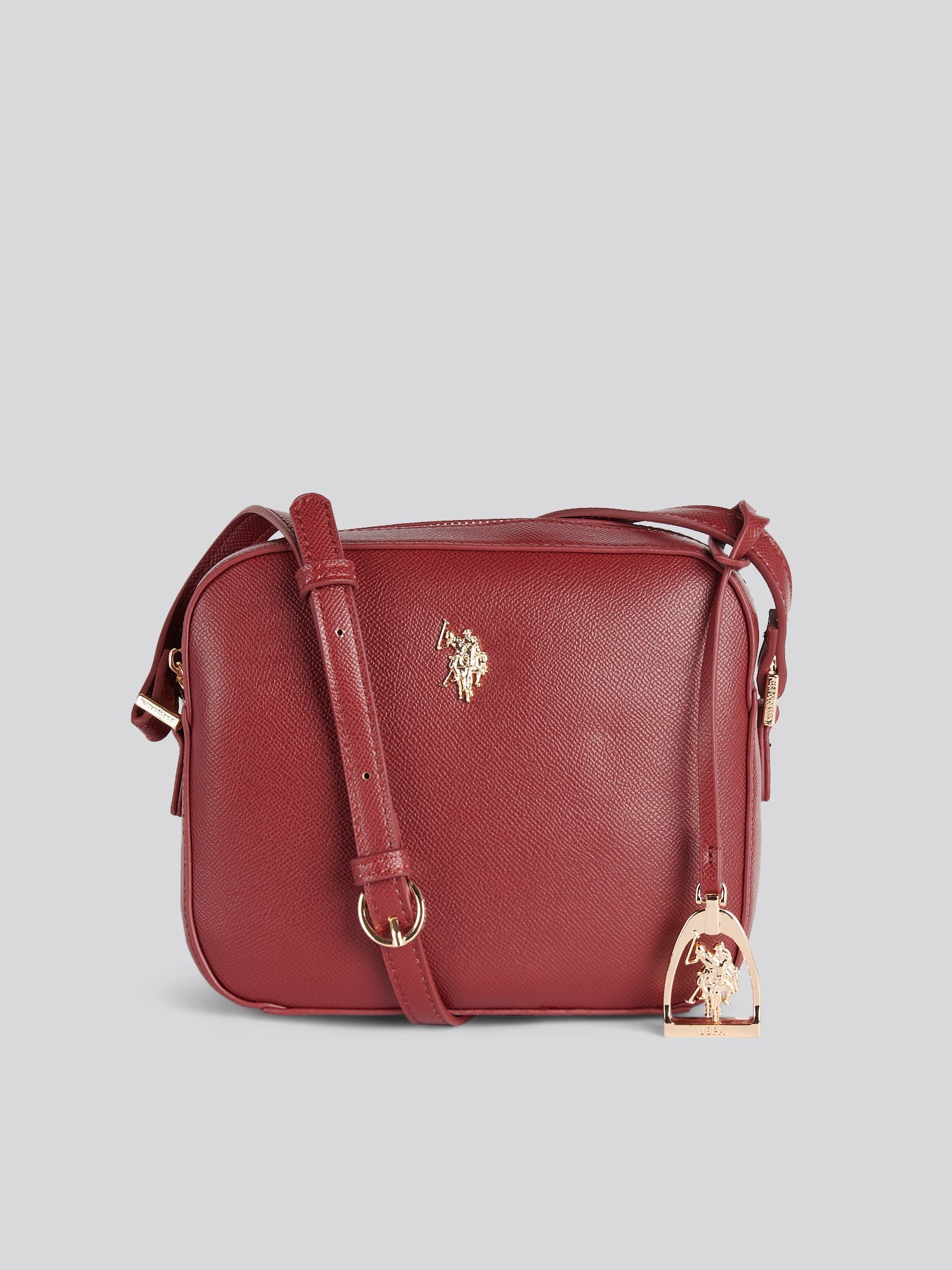 U.S. Polo Assn. Womens Jones Crossbody Bag Wine