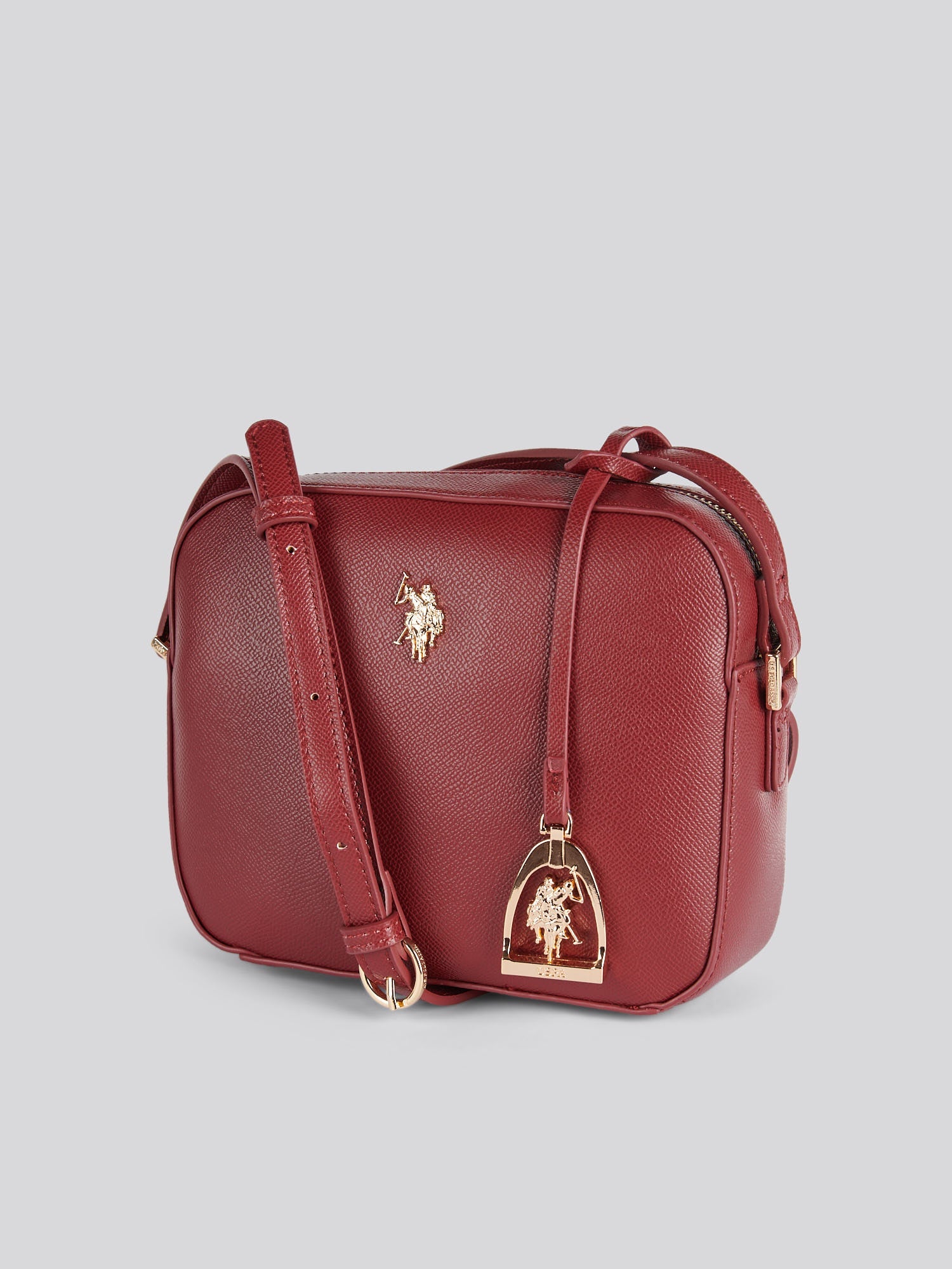 U.S. Polo Assn. Womens Jones Crossbody Bag Wine