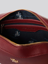 U.S. Polo Assn. Womens Jones Crossbody Bag Wine