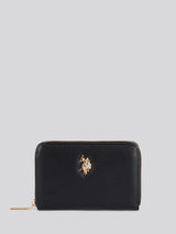 Womens Jones Medium Zip Wallet in Black