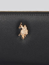 Womens Jones Medium Zip Wallet in Black